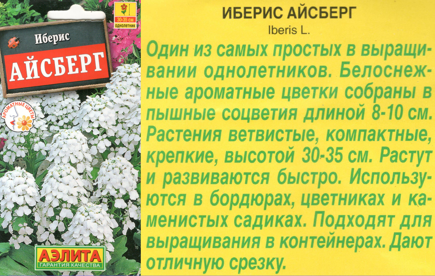 картинка Иберис Айсберг 0,2 гр. $ Аэлита интернет-магазин "Дачник"